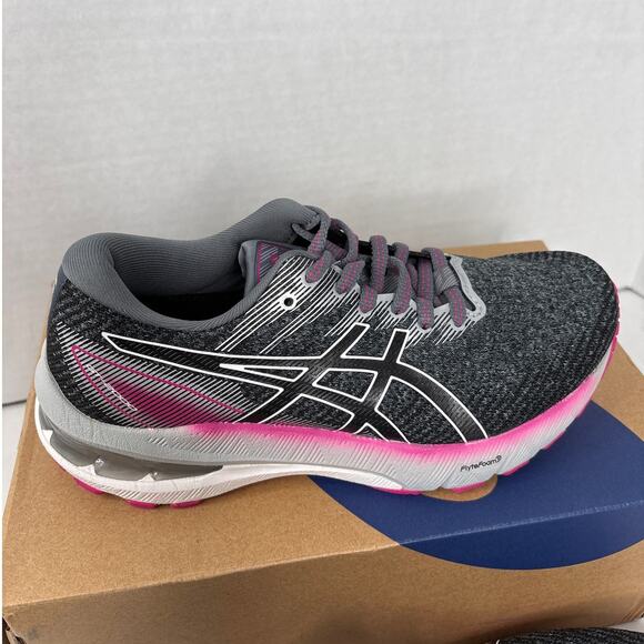 ASICS GT-2000 10 Sneakers Womens Size 6 Sheet Rock and Pink Rave - Picture 2 of 8